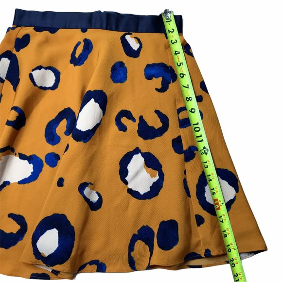 Philip Lim Women's Skirt Orange White Blue Animal - Picture 3 of 7